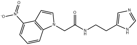 N-[2-(1H-imidazol-5-yl)ethyl]-2-(4-nitroindol-1-yl)acetamide Structural