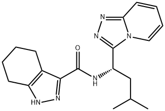 N-[(1S)-3-methyl-1-([1,2,4]triazolo[4,3-a]pyridin-3-yl)butyl]-4,5,6,7-tetrahydro-1H-indazole-3-carboxamide Structural