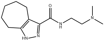 N-[2-(dimethylamino)ethyl]-1,4,5,6,7,8-hexahydrocyclohepta[c]pyrazole-3-carboxamide Structural