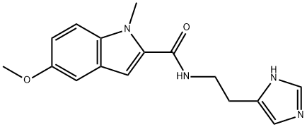 N-[2-(1H-imidazol-5-yl)ethyl]-5-methoxy-1-methylindole-2-carboxamide Structural