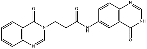 N-(4-oxo-1H-quinazolin-6-yl)-3-(4-oxoquinazolin-3-yl)propanamide Structural