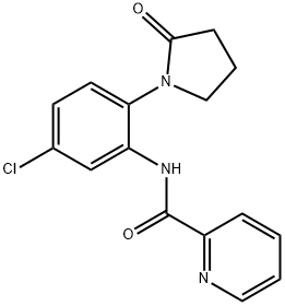N-[5-chloro-2-(2-oxopyrrolidin-1-yl)phenyl]pyridine-2-carboxamide Structural