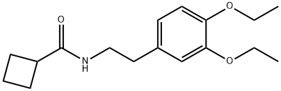 N-[2-(3,4-diethoxyphenyl)ethyl]cyclobutanecarboxamide Structural