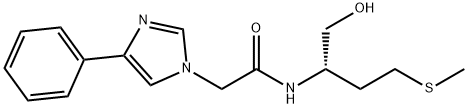 N-[(2S)-1-hydroxy-4-methylsulfanylbutan-2-yl]-2-(4-phenylimidazol-1-yl)acetamide Structural