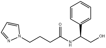N-[(1S)-2-hydroxy-1-phenylethyl]-4-pyrazol-1-ylbutanamide Structural