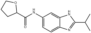 N-(2-propan-2-yl-3H-benzimidazol-5-yl)oxolane-2-carboxamide Structural
