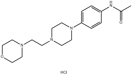 N-[4-[4-(2-morpholin-4-ylethyl)piperazin-1-yl]phenyl]acetamide hydrochloride Structural