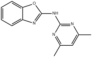 N-(4,6-dimethylpyrimidin-2-yl)-1,3-benzoxazol-2-amine Structural