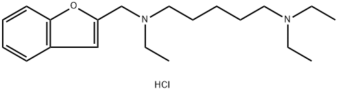 N'-(1-benzofuran-2-ylmethyl)-N,N,N'-triethylpentane-1,5-diamine dihydrochloride Structural