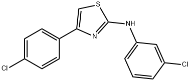 N-(3-chlorophenyl)-4-(4-chlorophenyl)-1,3-thiazol-2-amine Structural