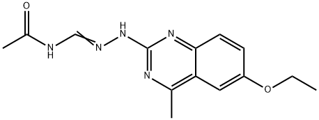 N-[amino-[(6-ethoxy-4-methylquinazolin-2-yl)amino]methylidene]acetamide Structural