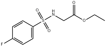 ethyl 2-[(4-fluorophenyl)sulfonylamino]acetate Structural
