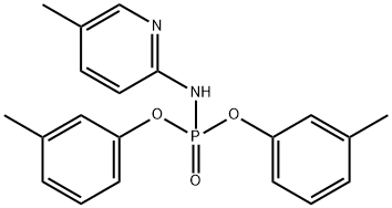 N-bis(3-methylphenoxy)phosphoryl-5-methylpyridin-2-amine Structural