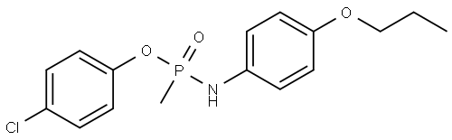 N-[(4-chlorophenoxy)-methylphosphoryl]-4-propoxyaniline Structural