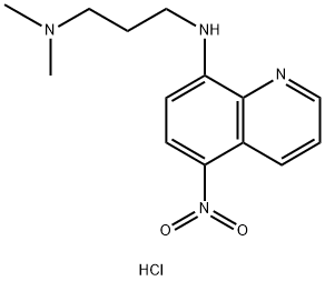 dimethyl-[3-[(5-nitroquinolin-8-yl)amino]propyl]azanium chloride Structural