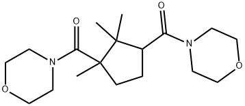 morpholin-4-yl-[2,2,3-trimethyl-3-(morpholine-4-carbonyl)cyclopentyl]methanone Structural