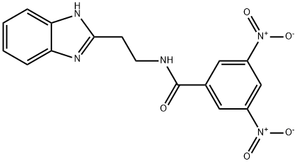 N-[2-(1H-benzimidazol-2-yl)ethyl]-3,5-dinitrobenzamide Structural