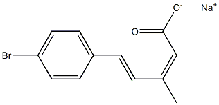 sodium (2Z,4E)-5-(4-bromophenyl)-3-methylpenta-2,4-dienoate Structural
