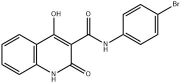 N-(4-bromophenyl)-4-hydroxy-2-oxo-1H-quinoline-3-carboxamide Structural