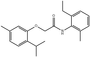 N-(2-ethyl-6-methylphenyl)-2-(5-methyl-2-propan-2-ylphenoxy)acetamide Structural