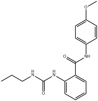 N-(4-methoxyphenyl)-2-(propylcarbamoylamino)benzamide Structural