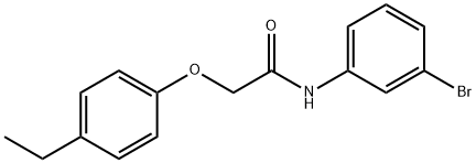 N-(3-bromophenyl)-2-(4-ethylphenoxy)acetamide Structural