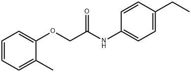 N-(4-ethylphenyl)-2-(2-methylphenoxy)acetamide Structural