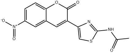N-[4-(6-nitro-2-oxochromen-3-yl)-1,3-thiazol-2-yl]acetamide Structural