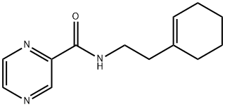 N-[2-(cyclohexen-1-yl)ethyl]pyrazine-2-carboxamide Structural