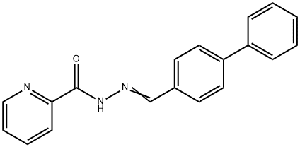 N-[(E)-(4-phenylphenyl)methylideneamino]pyridine-2-carboxamide Structural
