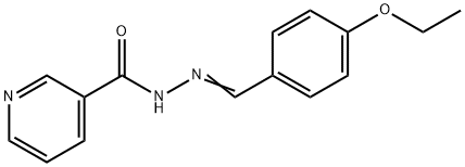 N-[(E)-(4-ethoxyphenyl)methylideneamino]pyridine-3-carboxamide Structural