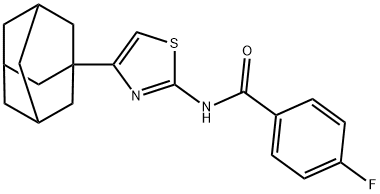 N-[4-(1-adamantyl)-1,3-thiazol-2-yl]-4-fluorobenzamide Structural