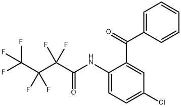 N-(2-benzoyl-4-chlorophenyl)-2,2,3,3,4,4,4-heptafluorobutanamide Structural