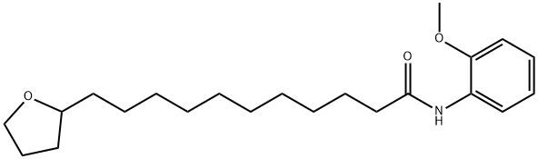 N-(2-methoxyphenyl)-11-(oxolan-2-yl)undecanamide Structural