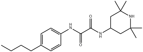 N'-(4-butylphenyl)-N-(2,2,6,6-tetramethylpiperidin-4-yl)oxamide Structural