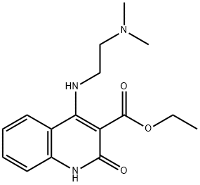 ethyl 4-[2-(dimethylamino)ethylamino]-2-oxo-1H-quinoline-3-carboxylate Structural