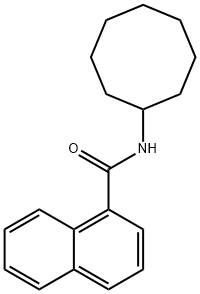N-cyclooctylnaphthalene-1-carboxamide Structural