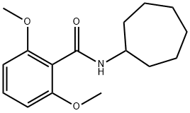 N-cycloheptyl-2,6-dimethoxybenzamide Structural