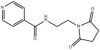 N-[2-(2,5-dioxopyrrolidin-1-yl)ethyl]pyridine-4-carboxamide Structural