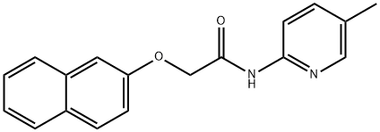 N-(5-methylpyridin-2-yl)-2-naphthalen-2-yloxyacetamide Structural