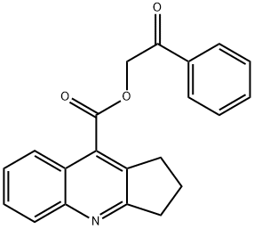 phenacyl 2,3-dihydro-1H-cyclopenta[b]quinoline-9-carboxylate Structural