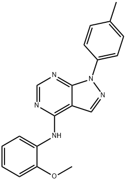 N-(2-methoxyphenyl)-1-(4-methylphenyl)pyrazolo[3,4-d]pyrimidin-4-amine Structural