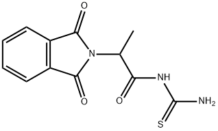 N-carbamothioyl-2-(1,3-dioxoisoindol-2-yl)propanamide Structural