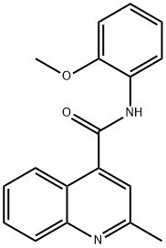 N-(2-methoxyphenyl)-2-methylquinoline-4-carboxamide Structural