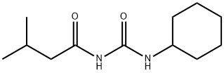 N-(cyclohexylcarbamoyl)-3-methylbutanamide Structural