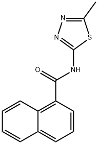 N-(5-methyl-1,3,4-thiadiazol-2-yl)naphthalene-1-carboxamide Structural