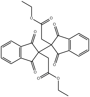 ethyl 2-[2-[2-(2-ethoxy-2-oxoethyl)-1,3-dioxoinden-2-yl]-1,3-dioxoinden-2-yl]acetate Structural