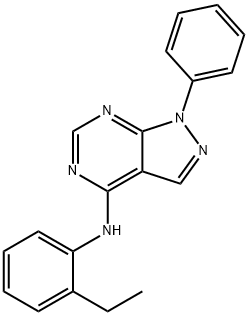 N-(2-ethylphenyl)-1-phenylpyrazolo[3,4-d]pyrimidin-4-amine Structural