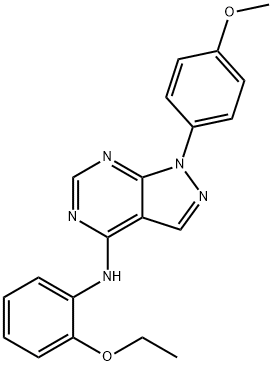 N-(2-ethoxyphenyl)-1-(4-methoxyphenyl)pyrazolo[3,4-d]pyrimidin-4-amine Structural