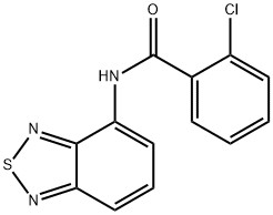 N-(2,1,3-benzothiadiazol-4-yl)-2-chlorobenzamide Structural